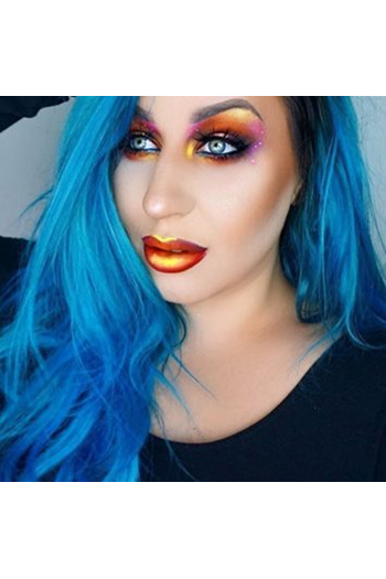 Semi-Permanent Bright Blue Hair Dye - Image 4