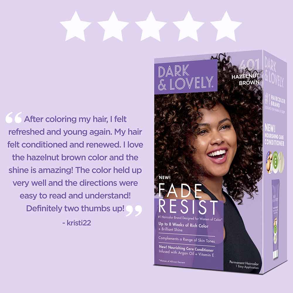 Dark and Lovely Fade Resist Hazelnut Brown Rich Conditioning Color - Image 7