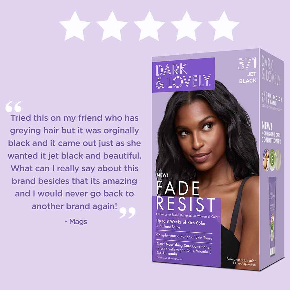 Dark and Lovely Fade Resist Jet Black Rich Conditioning Color - Image 7