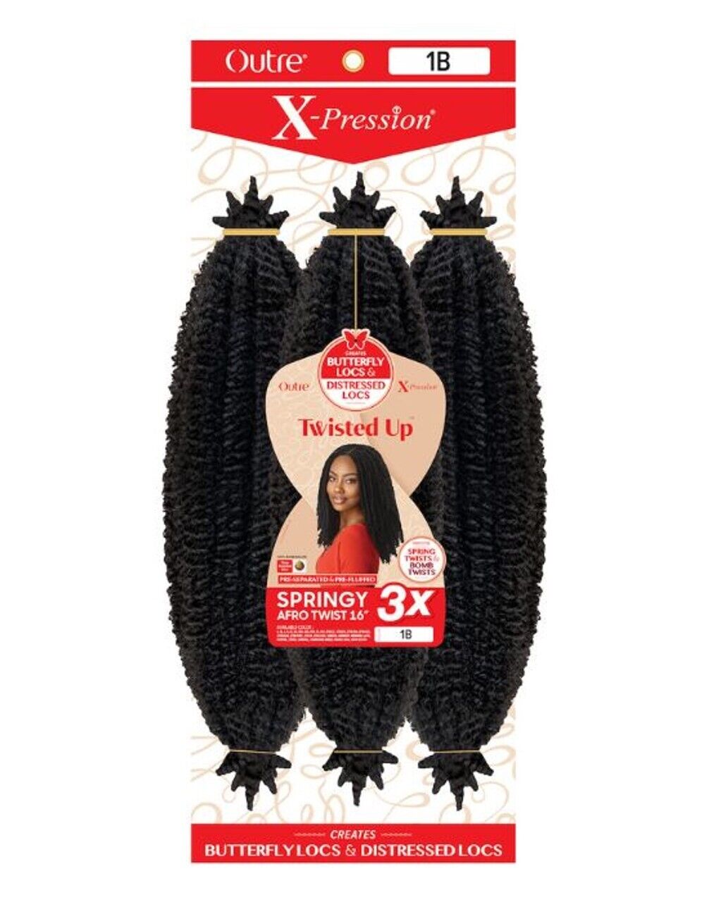 X-Pression Springy Afro Twist 16" - Image 4
