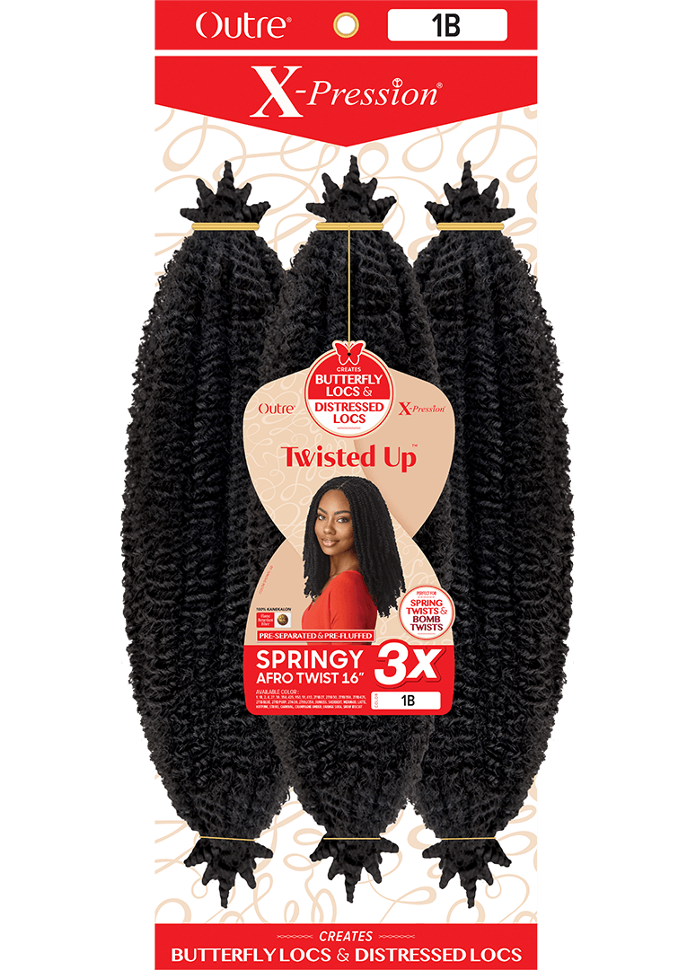 X-Pression Springy Afro Twist 16" - Image 3